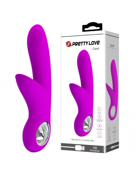 Wibrator Króliczek - Carol Usb Purple 7 Funkcji - Wibratory Króliczki - 2