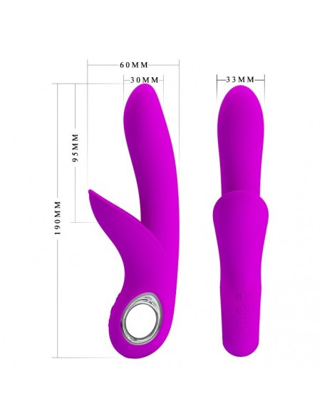 Wibrator Króliczek - Carol Usb Purple 7 Funkcji - Wibratory Króliczki - 7