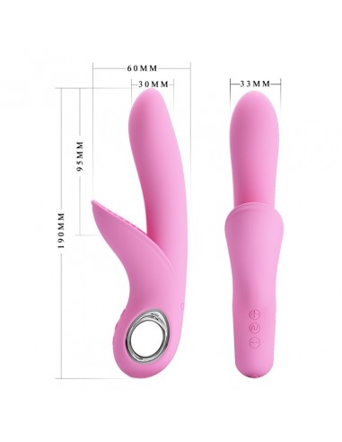 Wibrator Króliczek - Carol Usb Pink 7 Funkcji - Wibratory Króliczki - 7