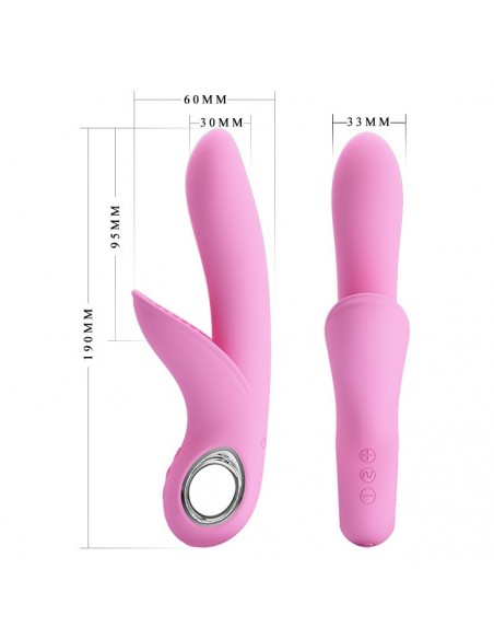 Wibrator Króliczek - Carol Usb Pink 7 Funkcji - Wibratory Króliczki - 7