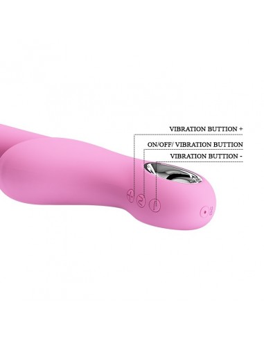 Wibrator Króliczek - Carol Usb Pink 7 Funkcji - Wibratory Króliczki - 8
