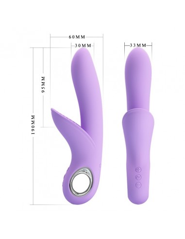 Wibrator Króliczek - Carol Usb Violet 7 Funkcji - Wibratory Króliczki - 7
