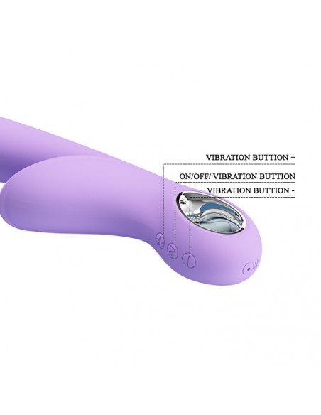 Wibrator Króliczek - Carol Usb Violet 7 Funkcji - Wibratory Króliczki - 8