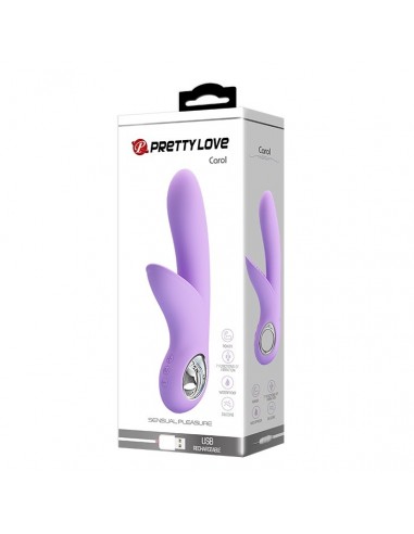 Wibrator Króliczek - Carol Usb Violet 7 Funkcji - Wibratory Króliczki - 11