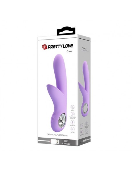 Wibrator Króliczek - Carol Usb Violet 7 Funkcji - Wibratory Króliczki - 11