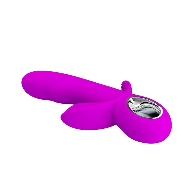 Wibrator HUMPHRAY USB z potrójną stymulacją (23 cm) - 5