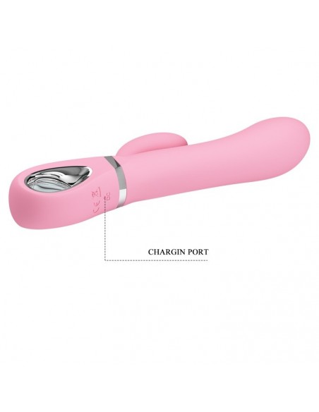 Wibrator Króliczek TERNENCE PINK 4 Rotacje 12 Funkcji - Wibratory Króliczki - 10