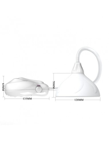 Pompka do piersi z wibracjami PRETTY LOVE - BREAST VIBRATING MASSAGER - Pompki do sutków i pochwy - 5