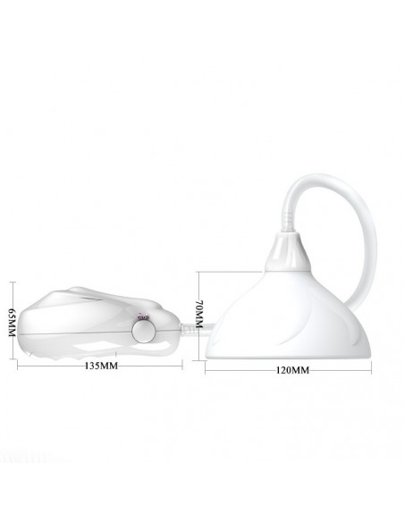 Pompka do piersi z wibracjami PRETTY LOVE - BREAST VIBRATING MASSAGER - Pompki do sutków i pochwy - 5