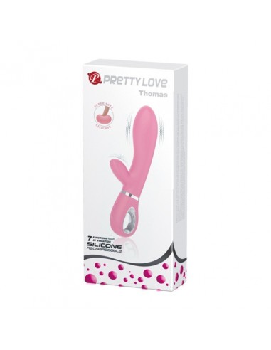 Miękki Wibator Króliczek THOMAS Pink 7 Funkcji - Wibratory Króliczki - 10