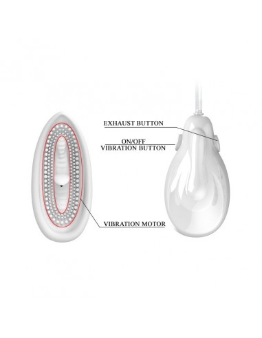 Pompka do waginy z wibracjami PRETTY LOVE- SUCTION VIBRATING MASSAGER - Pompki do sutków i pochwy - 8