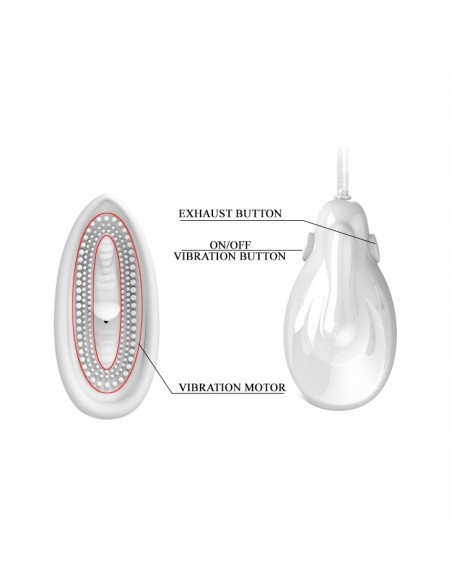Pompka do waginy z wibracjami PRETTY LOVE- SUCTION VIBRATING MASSAGER - Pompki do sutków i pochwy - 8