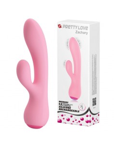 Ergonomiczny Masażer z Króliczkiem ZACHARY 12 Funkcji Wibracji - Wibratory Króliczki - 1 2