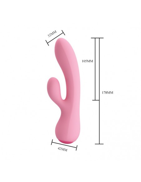 Ergonomiczny Masażer z Króliczkiem ZACHARY 12 Funkcji Wibracji - Wibratory Króliczki - 7