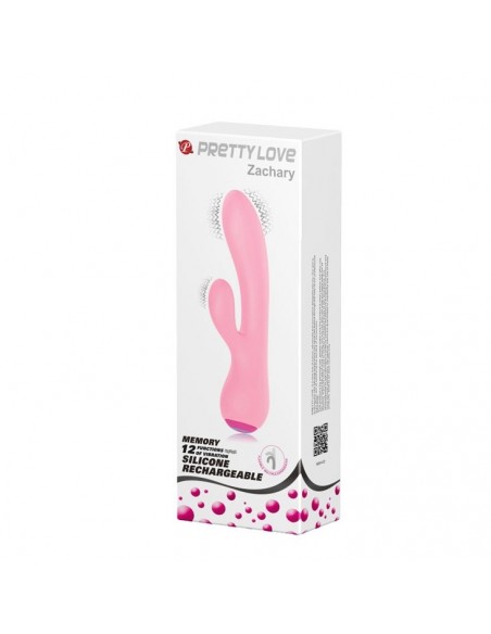 Ergonomiczny Masażer z Króliczkiem ZACHARY 12 Funkcji Wibracji - Wibratory Króliczki - 11