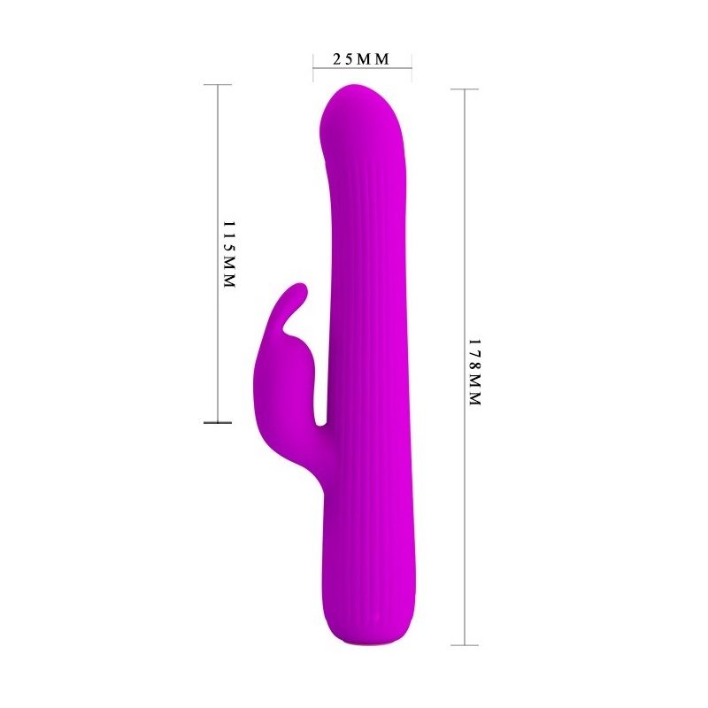 Wibrator Julian w kształcie kaktusa z rotacją i wibracjami, 22 cm - 7