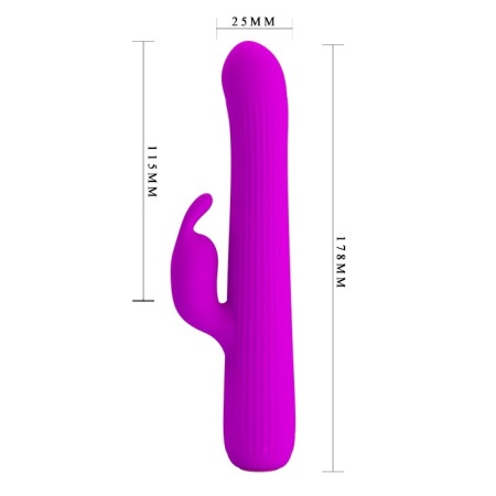 Wibrator Julian w kształcie kaktusa z rotacją i wibracjami, 22 cm - 7