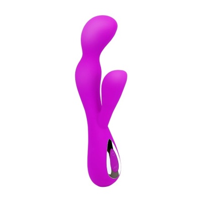 Wibrator Impulse 19,5 cm z 10 trybami wibracji i stymulatorem łechtaczki - 1