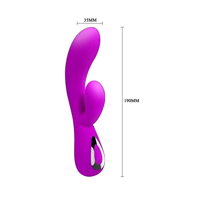 Wibrator podwójny Honey – dwa niezależne silniki, 19 cm - 7