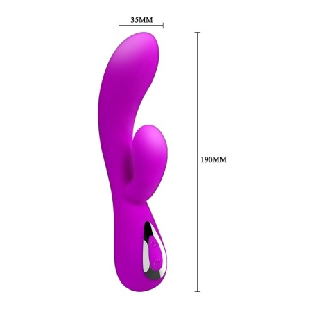 Wibrator podwójny Honey – dwa niezależne silniki, 19 cm - 7