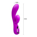 Wibrator podwójny Honey – dwa niezależne silniki, 19 cm - 7