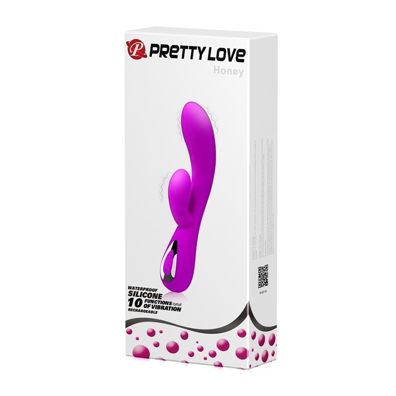 Wibrator podwójny Honey – dwa niezależne silniki, 19 cm - 11