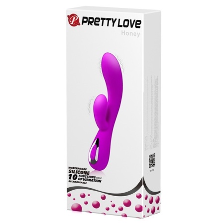 Wibrator podwójny Honey – dwa niezależne silniki, 19 cm - 11
