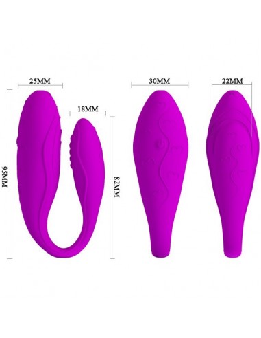 Wibrator dla Par z Pilotem i 30 Funkcjami Wibracji Indulgence PLUS - WIBRATORY DLA PAR - 5