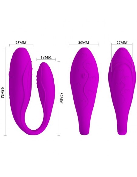 Wibrator dla Par z Pilotem i 30 Funkcjami Wibracji Indulgence PLUS - WIBRATORY DLA PAR - 5