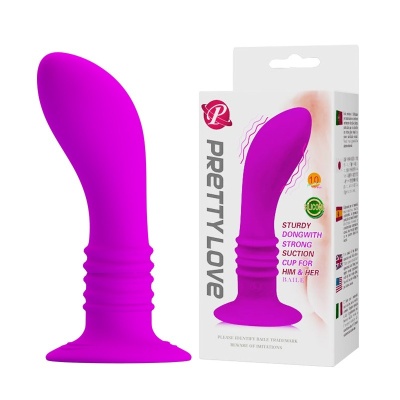 Masażer prostaty Anal Plug 10 Function z 10 trybami wibracji, przyssawką i długością 12 cm - 1 2