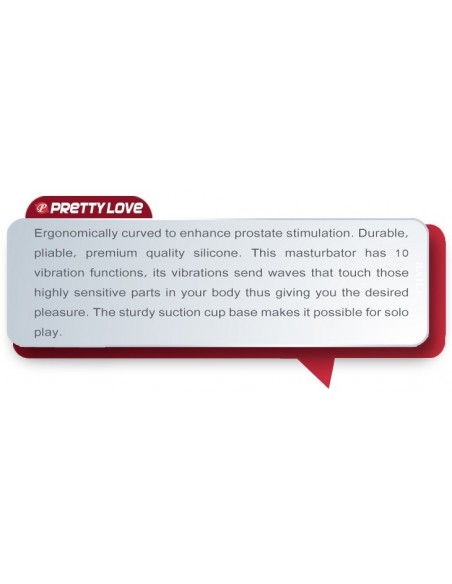 Korek analny wibrujący Pretty Love- Anal Plug 10-Function - Kulki i korki analne wibrujące - 3