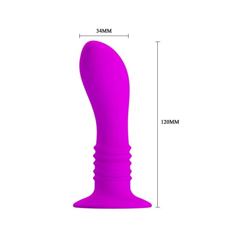 Masażer prostaty Anal Plug 10 Function z 10 trybami wibracji, przyssawką i długością 12 cm - 7