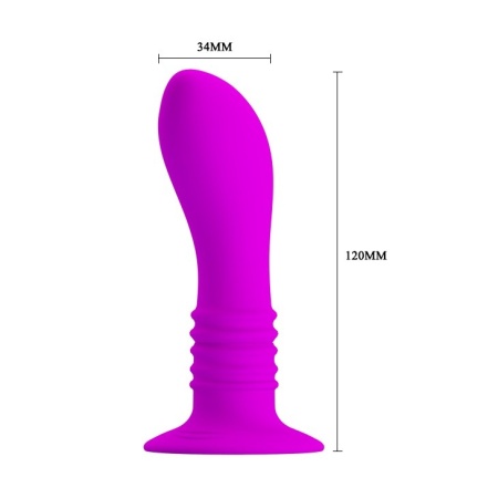 Masażer prostaty Anal Plug 10 Function z 10 trybami wibracji, przyssawką i długością 12 cm - 7