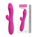 Wibrator Snappy z podwójnym silnikiem i stymulatorem łechtaczki ok. 20 cm - 2