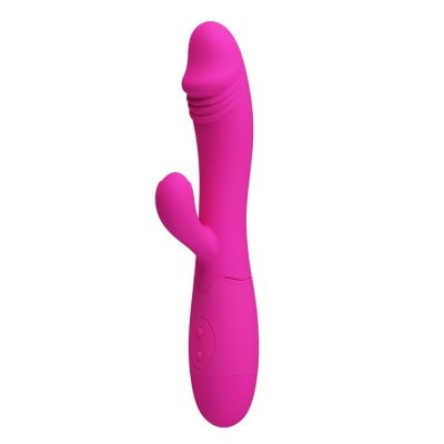Wibrator Snappy z podwójnym silnikiem i stymulatorem łechtaczki ok. 20 cm - 1