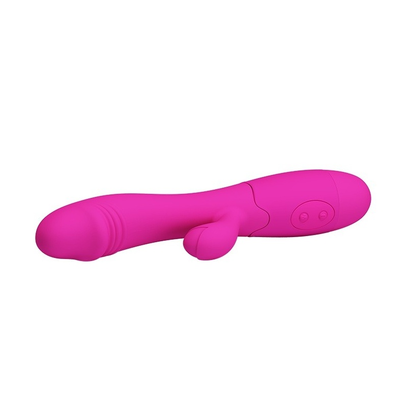 Wibrator Snappy z podwójnym silnikiem i stymulatorem łechtaczki ok. 20 cm - 4