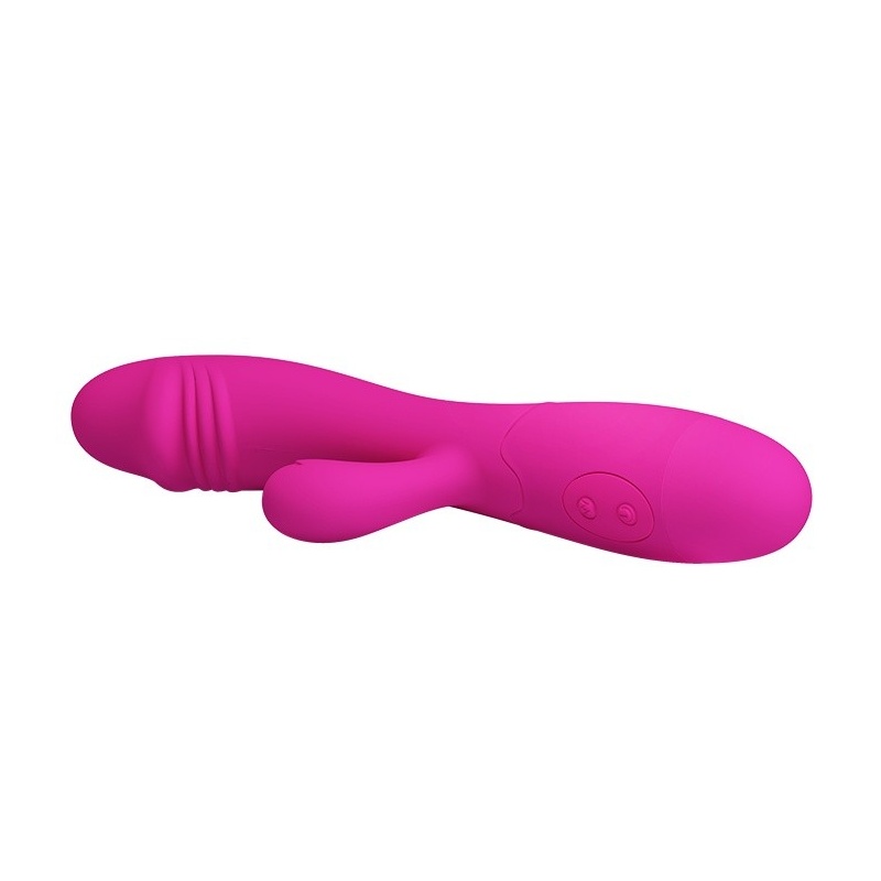 Wibrator Snappy z podwójnym silnikiem i stymulatorem łechtaczki ok. 20 cm - 5