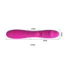 Wibrator Snappy z podwójnym silnikiem i stymulatorem łechtaczki ok. 20 cm - 6