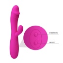 Wibrator Snappy z podwójnym silnikiem i stymulatorem łechtaczki ok. 20 cm - 7