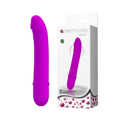 Wibrator Beck z zakrzywioną główką do stymulacji punktu G, 12 cm - 1