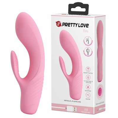 Wibrator królik TIM – 12 funkcji wibracji, długość 15,5 cm - 1 2