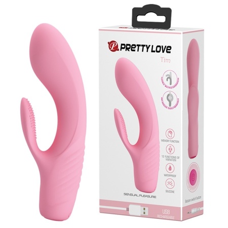 Wibrator królik TIM – 12 funkcji wibracji, długość 15,5 cm - 2