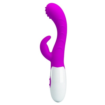 Wibrator Bruno 19 cm z podwójną stymulacją punktu G i łechtaczki - 1