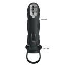 Wibrująca nakładka na penisa Penis Sleeve With Ball Strap 14 cm - 7