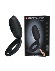 Pierścień na Penisa z wibracją  - Esther - Pierścienie erekcyjne wibrujące - 1 2