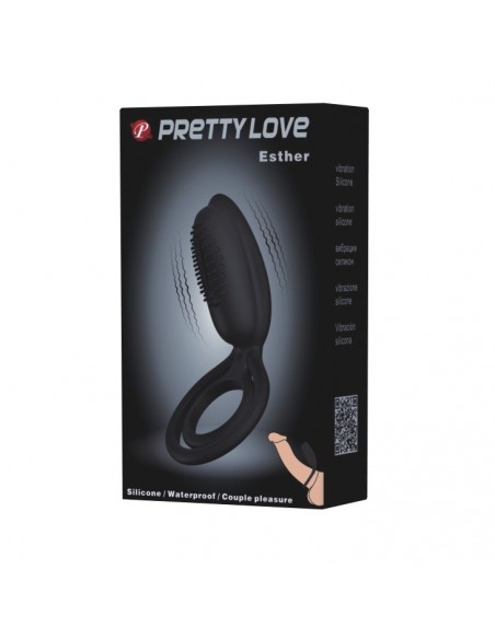 Pierścień na Penisa z wibracją  - Esther - Pierścienie erekcyjne wibrujące - 10