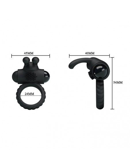 Pierścień na Penisa z wibracją  - Eudora - Pierścienie erekcyjne wibrujące - 7