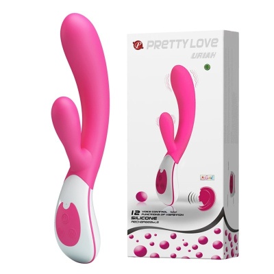 Wibrator URIAH z podwójną stymulacją – 21,5 cm - 1 2