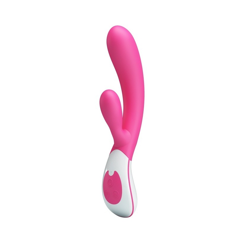 Wibrator URIAH z podwójną stymulacją – 21,5 cm - 1