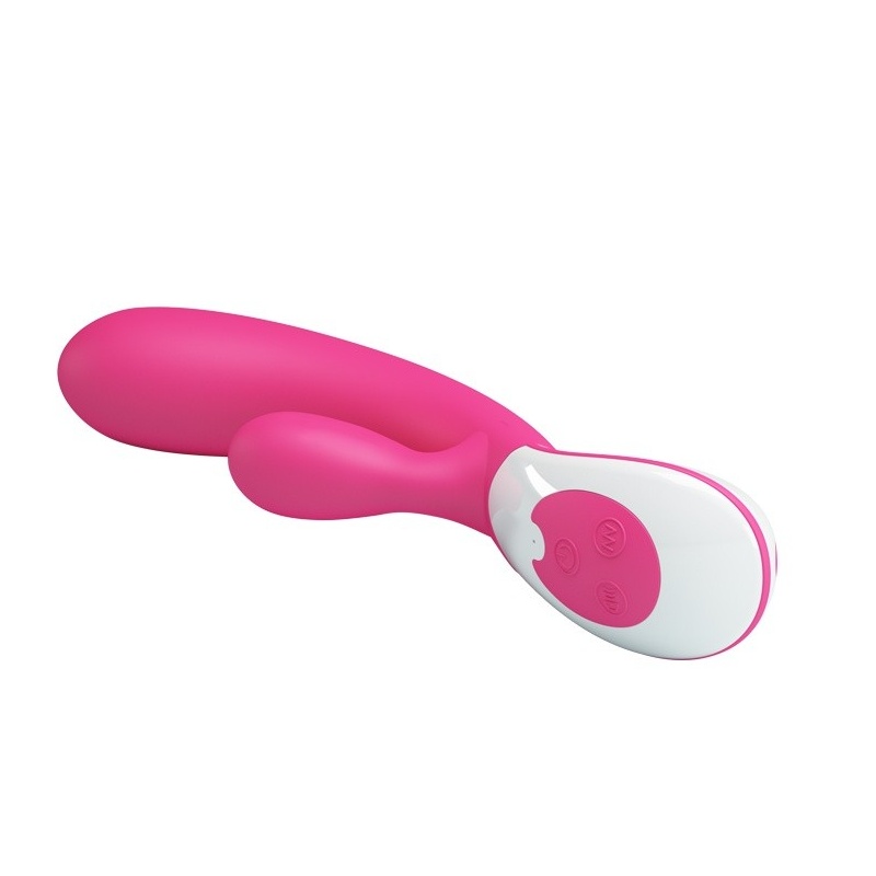 Wibrator URIAH z podwójną stymulacją – 21,5 cm - 4